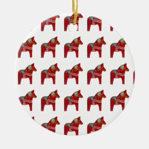 Ornement du Cheval de Dala Rouge