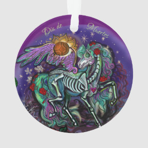 Ornement du cheval Día de Muertos