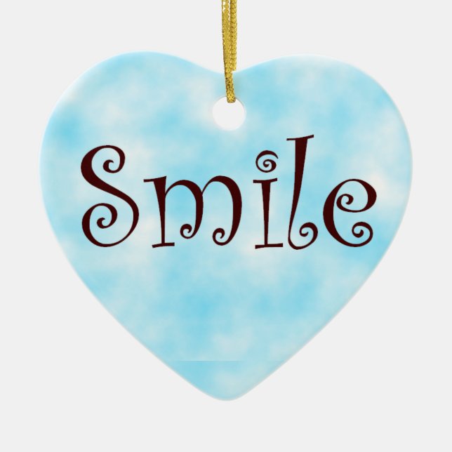 Ornement du coeur souriant (Devant)