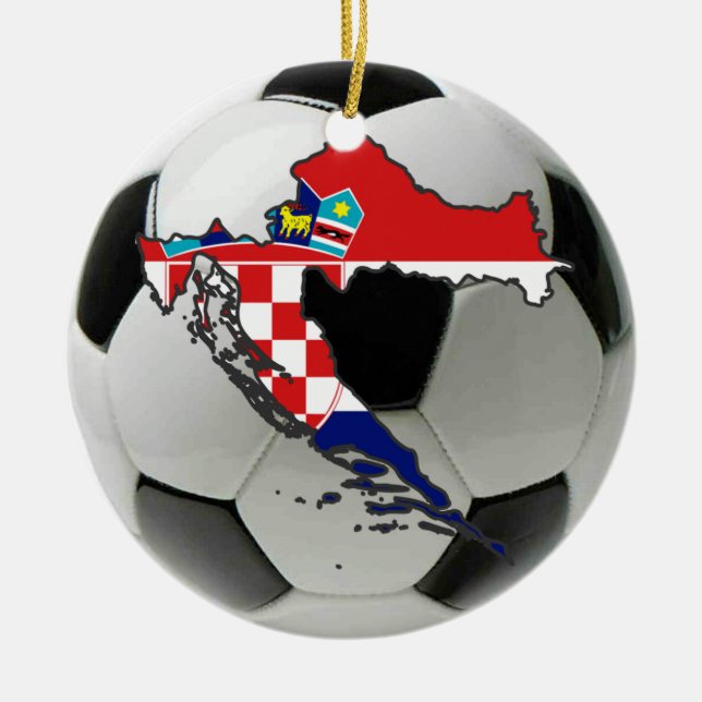 Ornement du football du football de la Croatie (Devant)