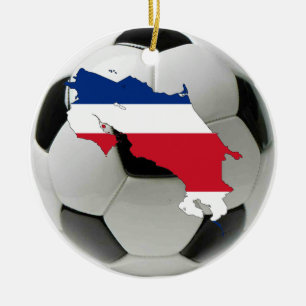 Ornement du football du football du Costa Rica