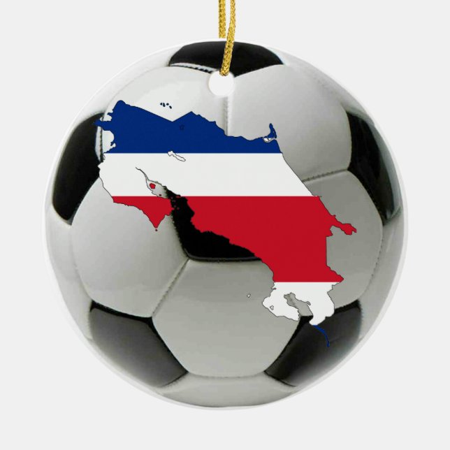 Ornement du football du football du Costa Rica (Devant)