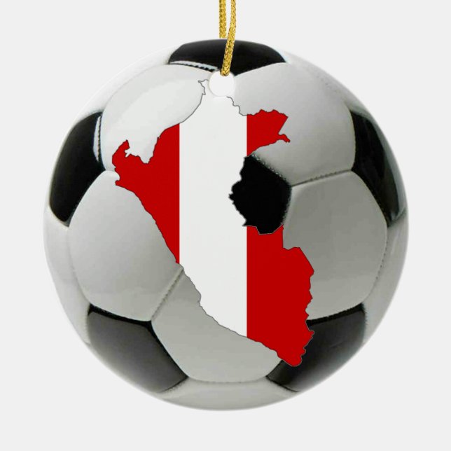 Ornement du football du football du Pérou (Devant)
