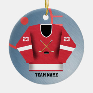 Ornement du Jersey de joueur de hockey
