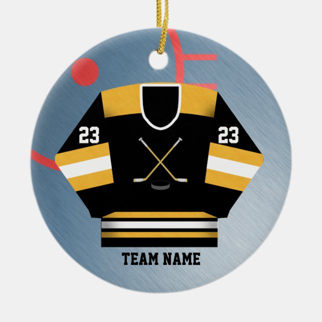 Ornement du Jersey de joueur de hockey (Devant)