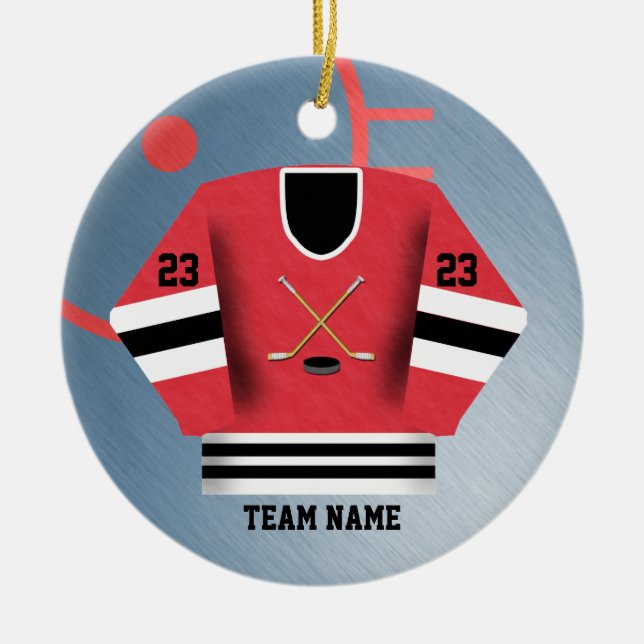 Ornement du Jersey de joueur de hockey (Devant)