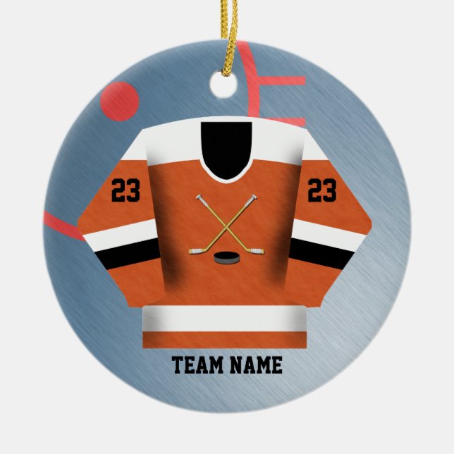 Ornement du Jersey de joueur de hockey (Devant)