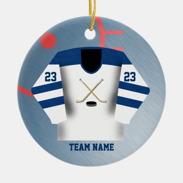 Ornement du Jersey de joueur de hockey (Devant)
