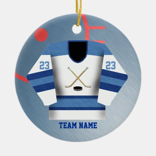 Ornement du Jersey de joueur de hockey (Devant)