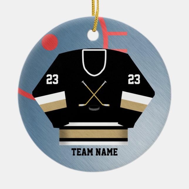 Ornement du Jersey de joueur de hockey (Devant)