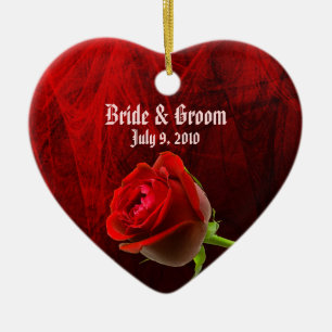 Ornement du Mariage de Rose gothique Keepsaké