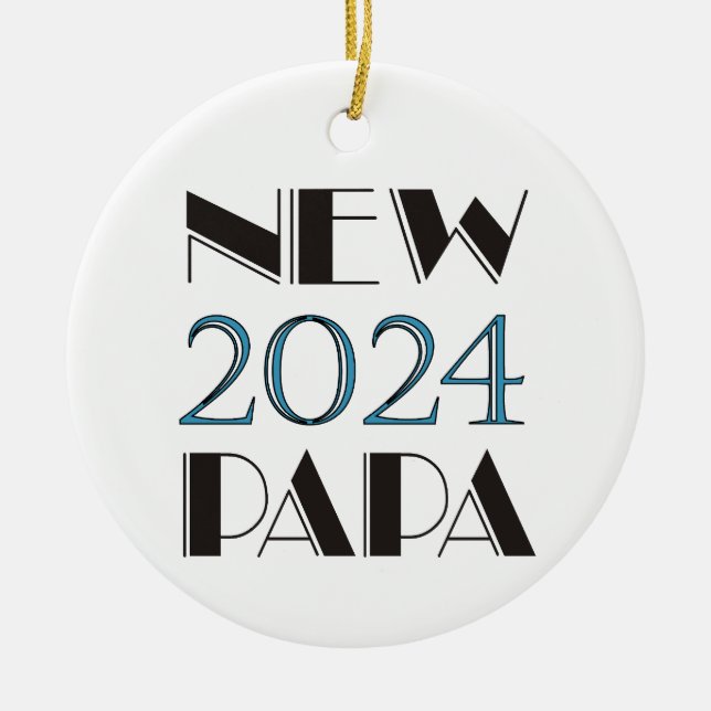Ornement du Nouveau Papa 2024 (Devant)