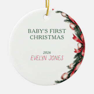 Ornement du premier Noël de bébé 2026