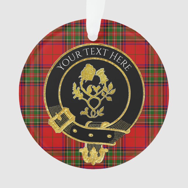 Ornement du Rose de crête de clan écossais Thistle (devant)