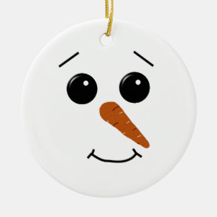 Ornement du visage de Snowman