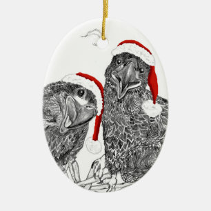 Ornement Eagle Père Noël E15 +E16 Frères au nid