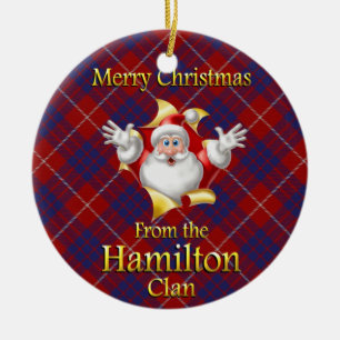 Ornement écossais de Noël de Hamilton de clan