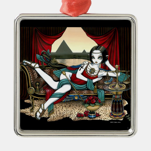 Ornement égyptien d'ange de déesse de "Mayet" (Devant)