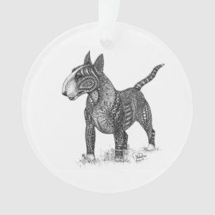 Ornement en acrylique Bull Terrier