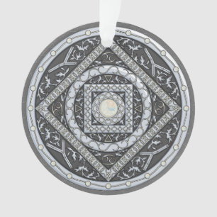 Ornement en Acrylique Mandala Cancer