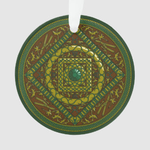 Ornement en acrylique Mandala du Taureau
