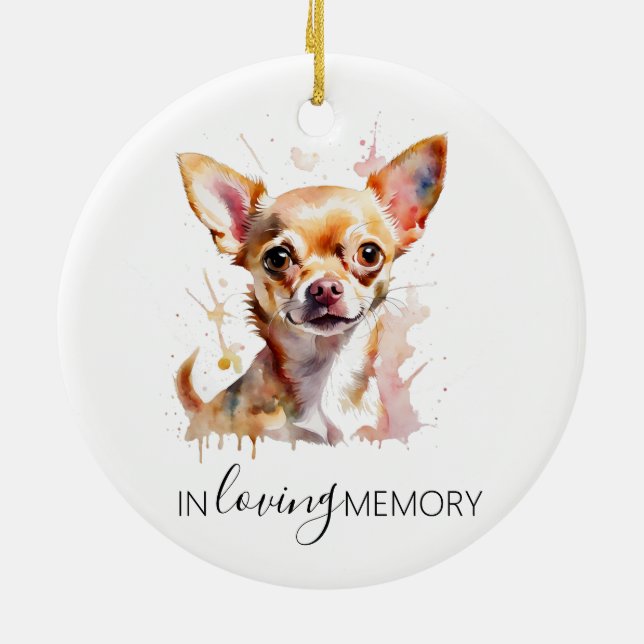 ornement en aquarelle pour Chihuahua (Dos)