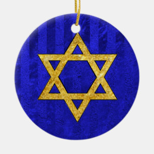 Ornement En Céramique חֲנֻכָּה de Chanukah Hanoukka