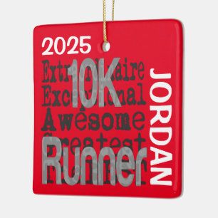 Ornement En Céramique 10K Runner Extraordinaire PERSONNALISÉ