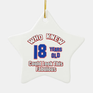 Ornement En Céramique 18 ans look fabuleux