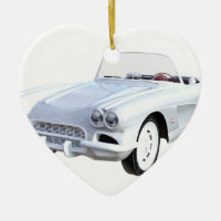 1961 blanc Corvette
