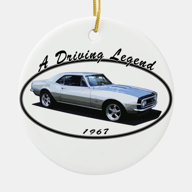 ORNEMENT EN CÉRAMIQUE 1967 CAMARO (Devant)