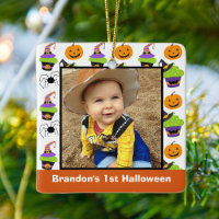 1ère photo Halloween du bébé mignonne Personnalisé