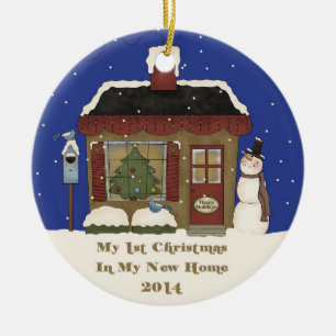 Ornement En Céramique 2014 mon nouveau Noël à la maison