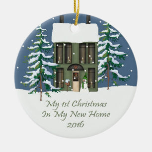 Ornement En Céramique 2016 mon nouveau Noël à la maison