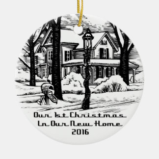 Ornement En Céramique 2016 notre nouveau Noël à la maison