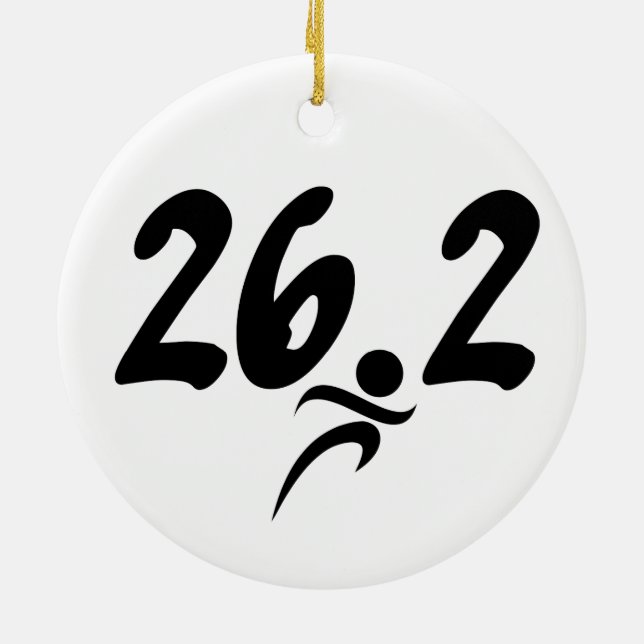 Ornement En Céramique 26,2 marathon (Dos)