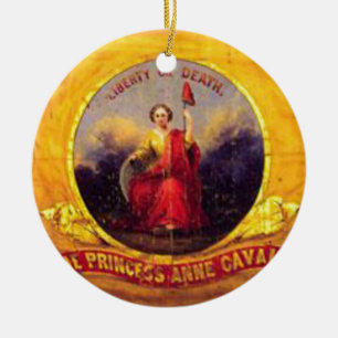 Ornement En Céramique 5ème Cavalerie de la Virginie - princesse Anne
