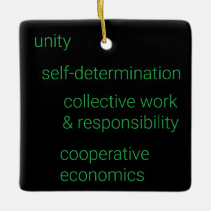 Ornement En Céramique 7 Principes de Kwanzaa