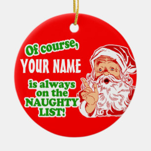 Ornement En Céramique A personnalisé VOTRE Noël NOMMÉ