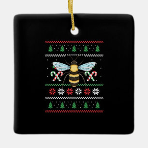 Ornement En Céramique Abeille Abeille Noël laid