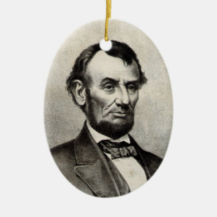 Ornement En Céramique Abraham Lincoln