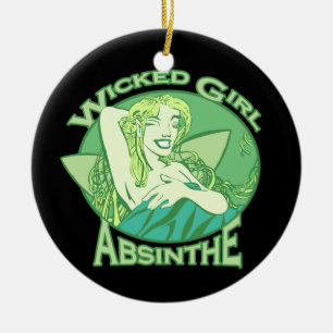 Ornement En Céramique Absinthe mauvaise de fille