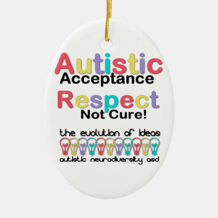 Ornement En Céramique Acceptation autistique Respect non guéri