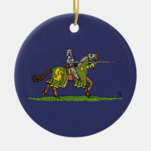 Ornement En Céramique Accusation de chevalier médiéval