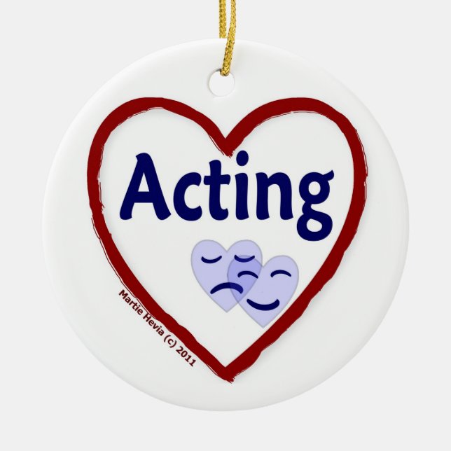 Ornement En Céramique Action d'amour (Devant)