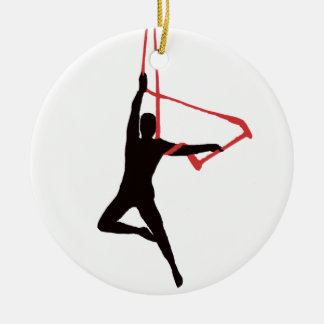 Ornement En Céramique Aerialists d'oscillation de trapèze