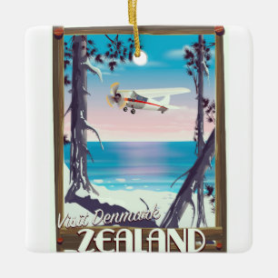 Ornement En Céramique Affiche de voyage du Danemark