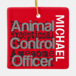 Ornement En Céramique Agent de contrôle des animaux Extraordinaire CUSTO