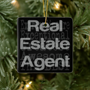 Ornement En Céramique Agent immobilier Extraordinaire