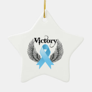 Ornement En Céramique Ailes de victoire - cancer de la prostate